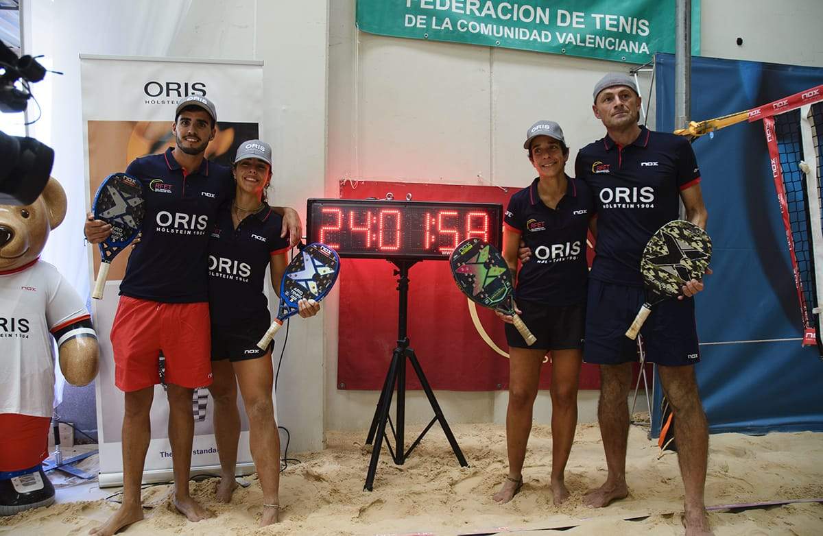 EL EQUIPO NOX LOGRA EL RECORD GUINNESS AL PARTIDO DE TENIS PLAYA MÁS LARGO DE LA HISTORIA - NOX