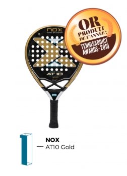 La pala AT10 Luxury Gold consigue el Oro en los premios TENNISADDICT 2019 - NOX