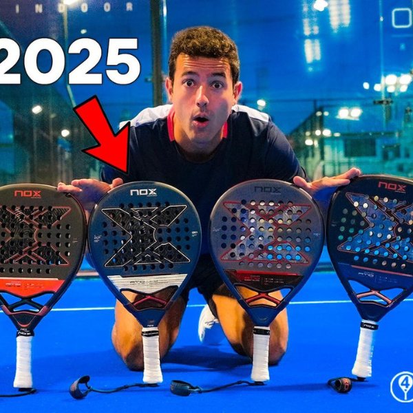 Pablo de el4Set prueba las nuevas palas de Agustín Tapia para 2025 - NOX