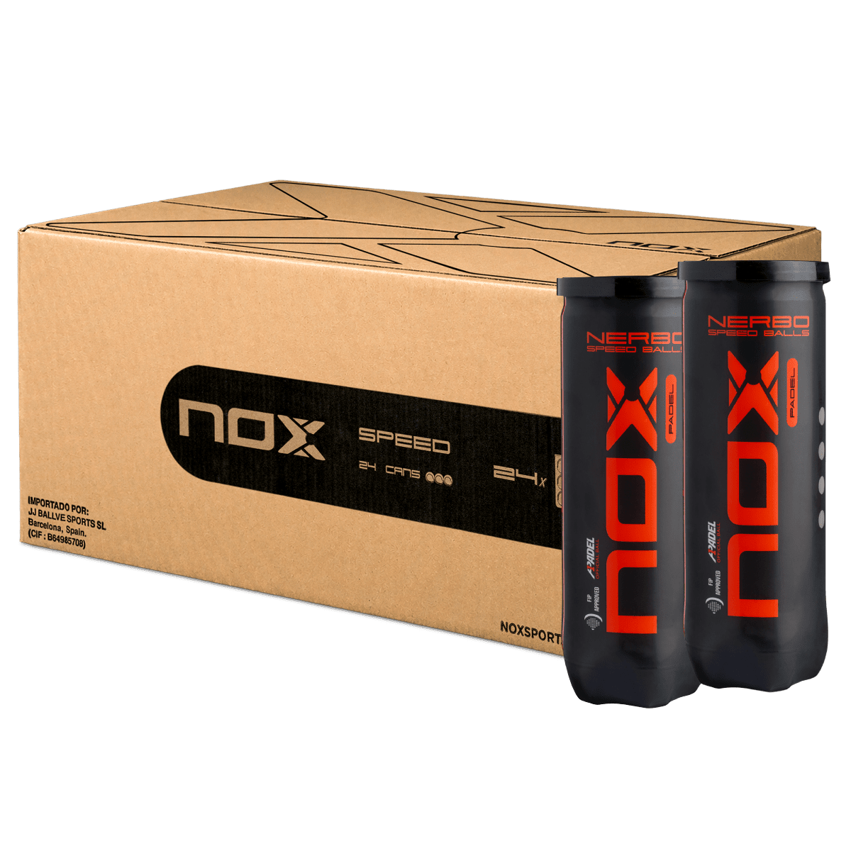 Cajón bolas NERBO 24 botes de 3 unidades - NOXAllBolas