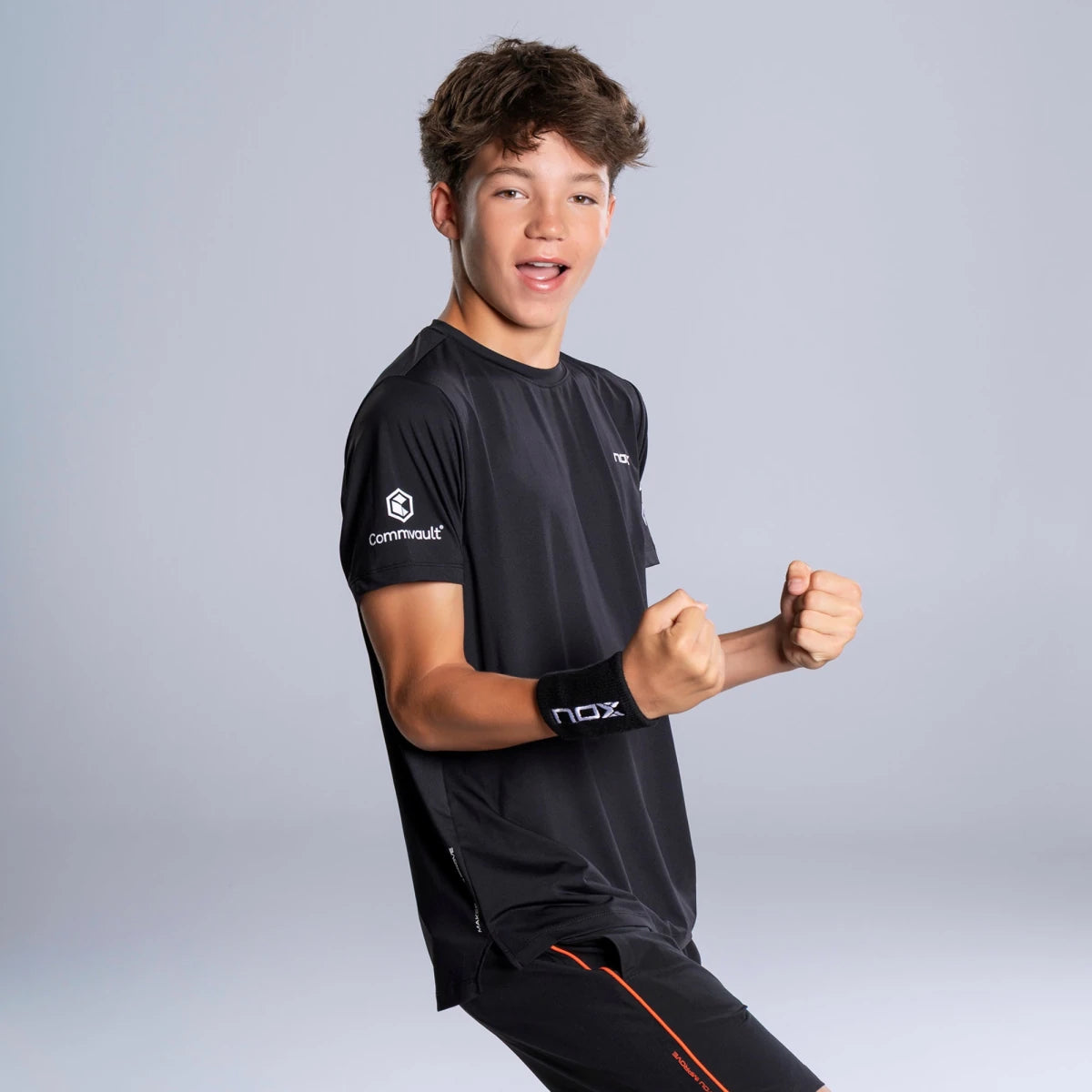 Camiseta Junior Sponsor Agustín Tapia Black - NOXinfantilCamisetas