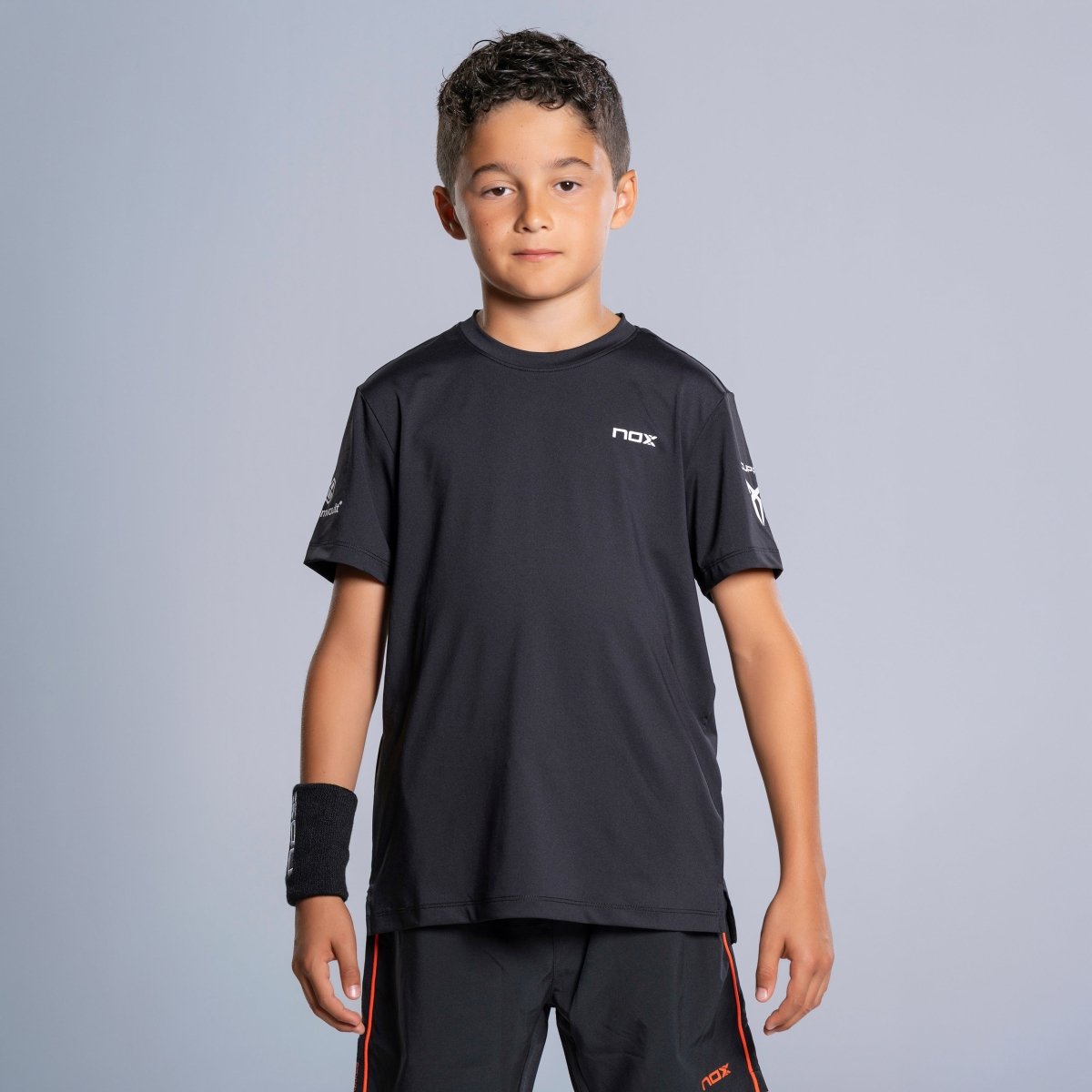 Camiseta Junior Sponsor Agustín Tapia Black - NOXinfantilCamisetas