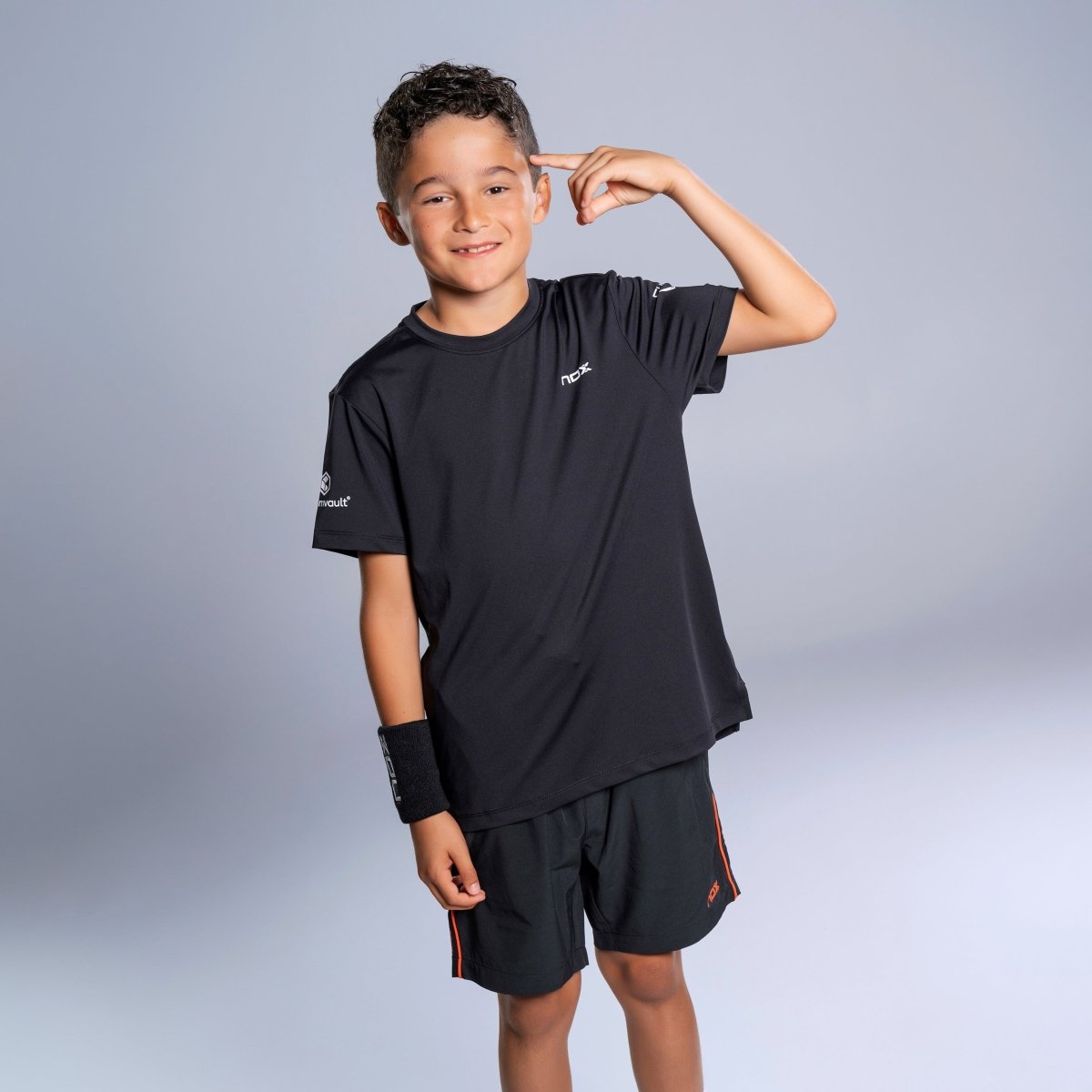 Camiseta Junior Sponsor Agustín Tapia Black - NOXinfantilCamisetas