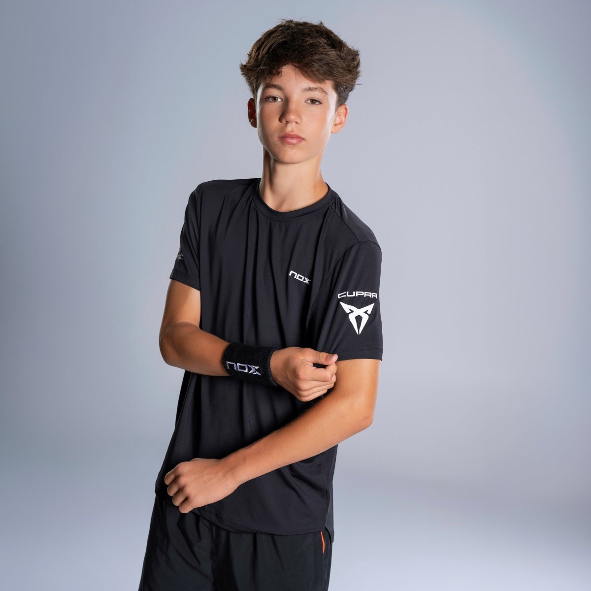 Camiseta Junior Sponsor Agustín Tapia Black - NOXinfantilCamisetas