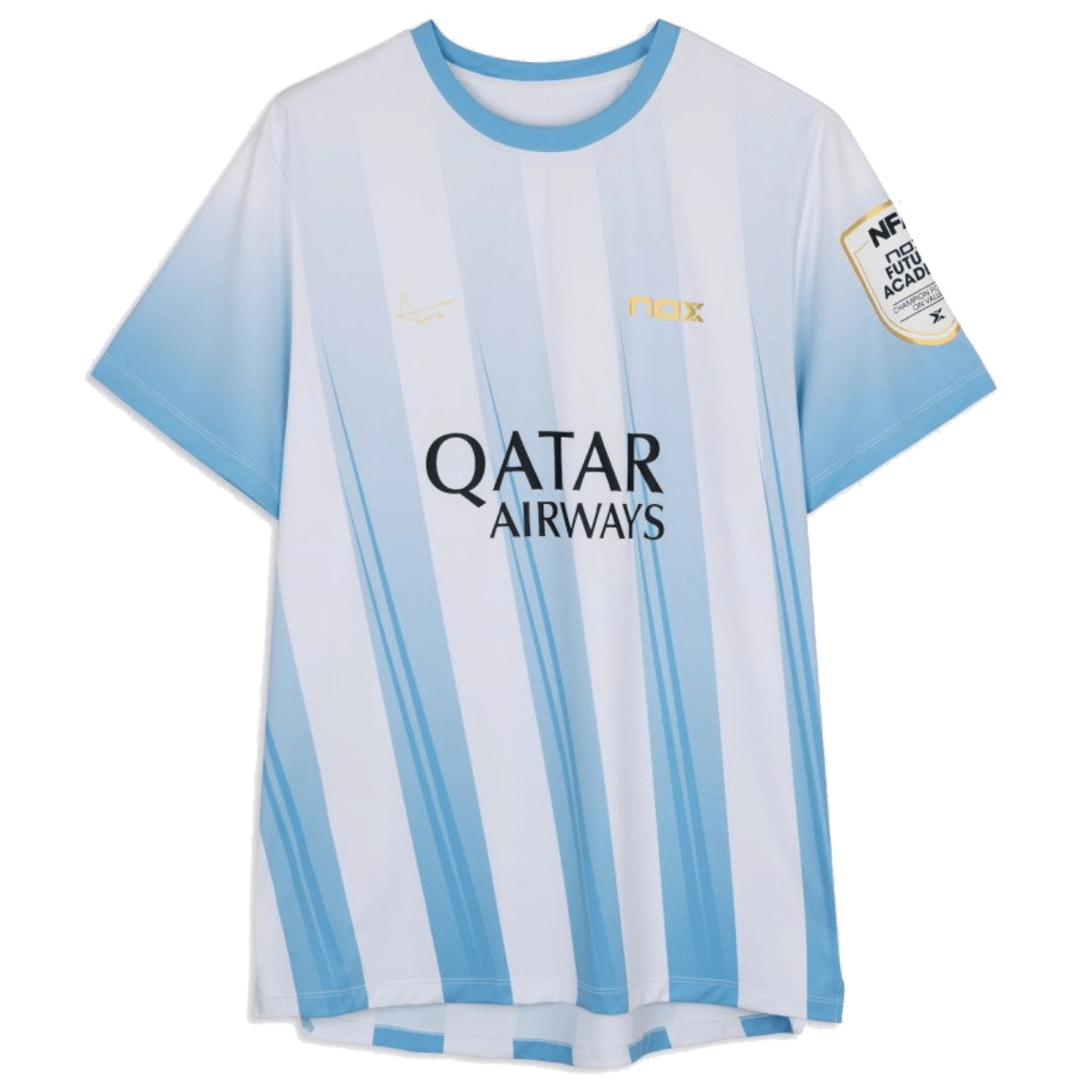 Camiseta Sponsors AT10 Azul Claro de Agustín Tapia - NOXAllCamisetas
