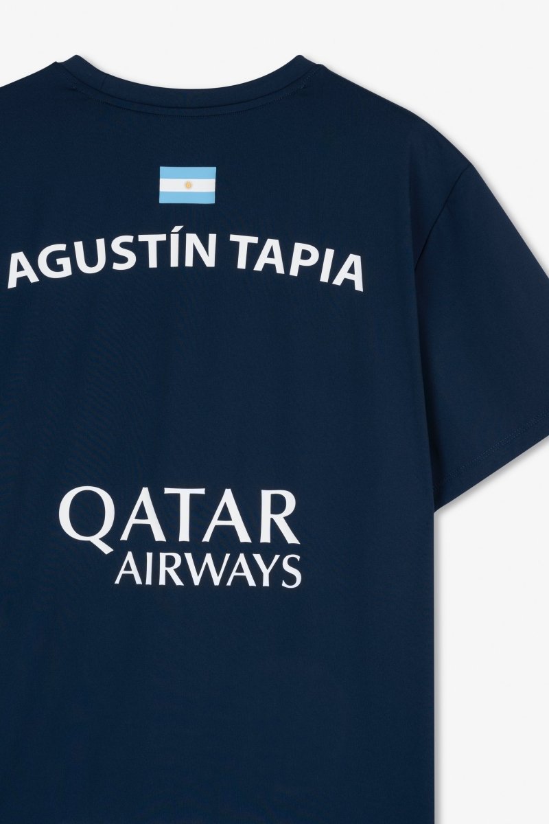 Camiseta Sponsors AT10 Azul Marino de Agustín Tapia - NOXpadelCamisetas