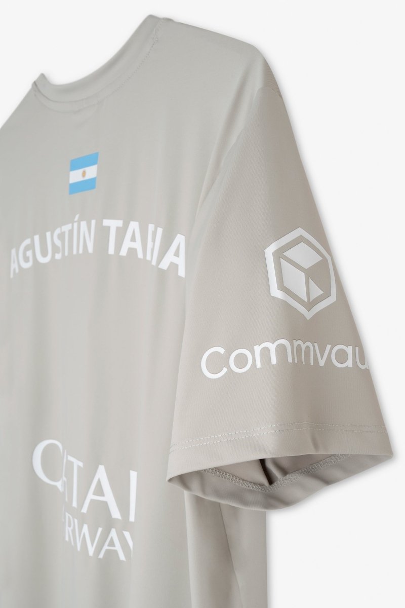 Camiseta Sponsors AT10 Gris Suave de Agustín Tapia 2026 - NOXreplicasCamisetas