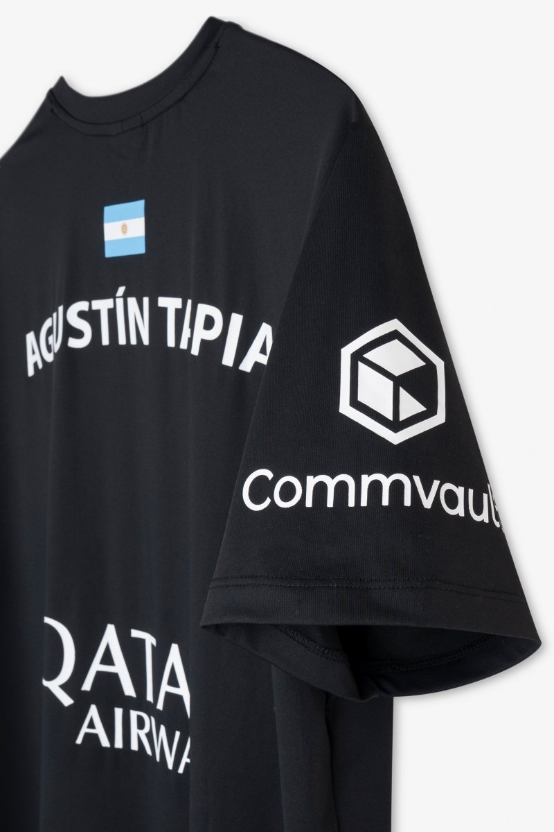 Camiseta Sponsors AT10 Negro de Agustín Tapia 2026 - NOXreplicasCamisetas