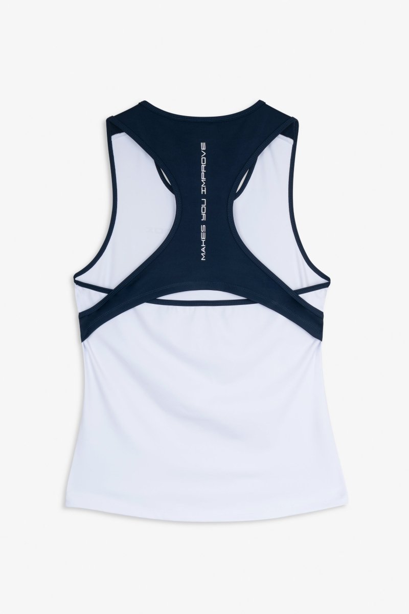 Camiseta Tirantes Mujer TEAM Blanco/Azul - NOXmujerCamisetas