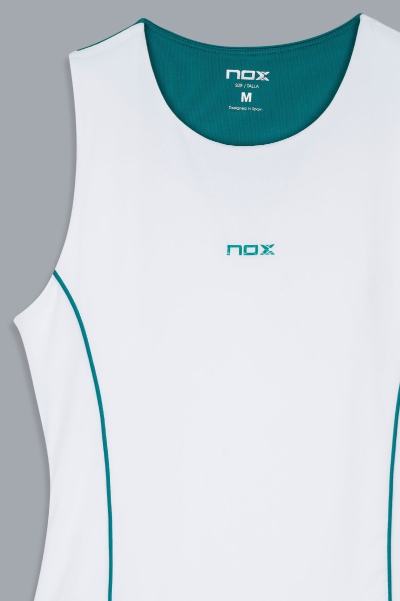 Camiseta Tirantes PRO Mujer White/Ivy Green - NOXmujerCamisetas