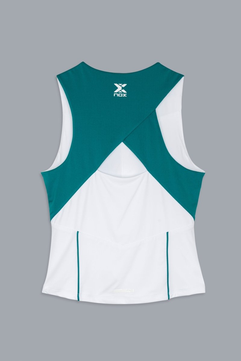 Camiseta Tirantes PRO Mujer White/Ivy Green - NOXmujerCamisetas