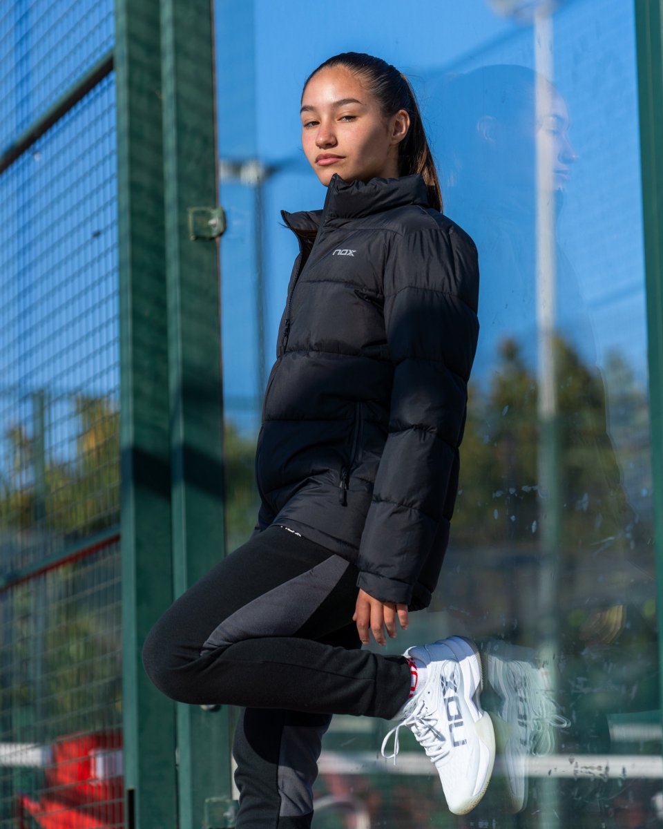 Chaqueta acolchada mujer TEAM negro - NOXchaqueta deportivachaqueta deportiva