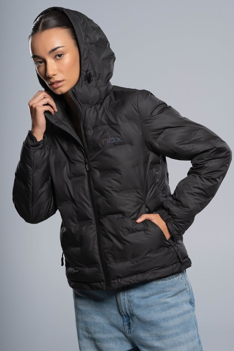 Chaqueta acolchada TEAM negro para mujer - NOXchaqueta deportivaChaqueta deportiva