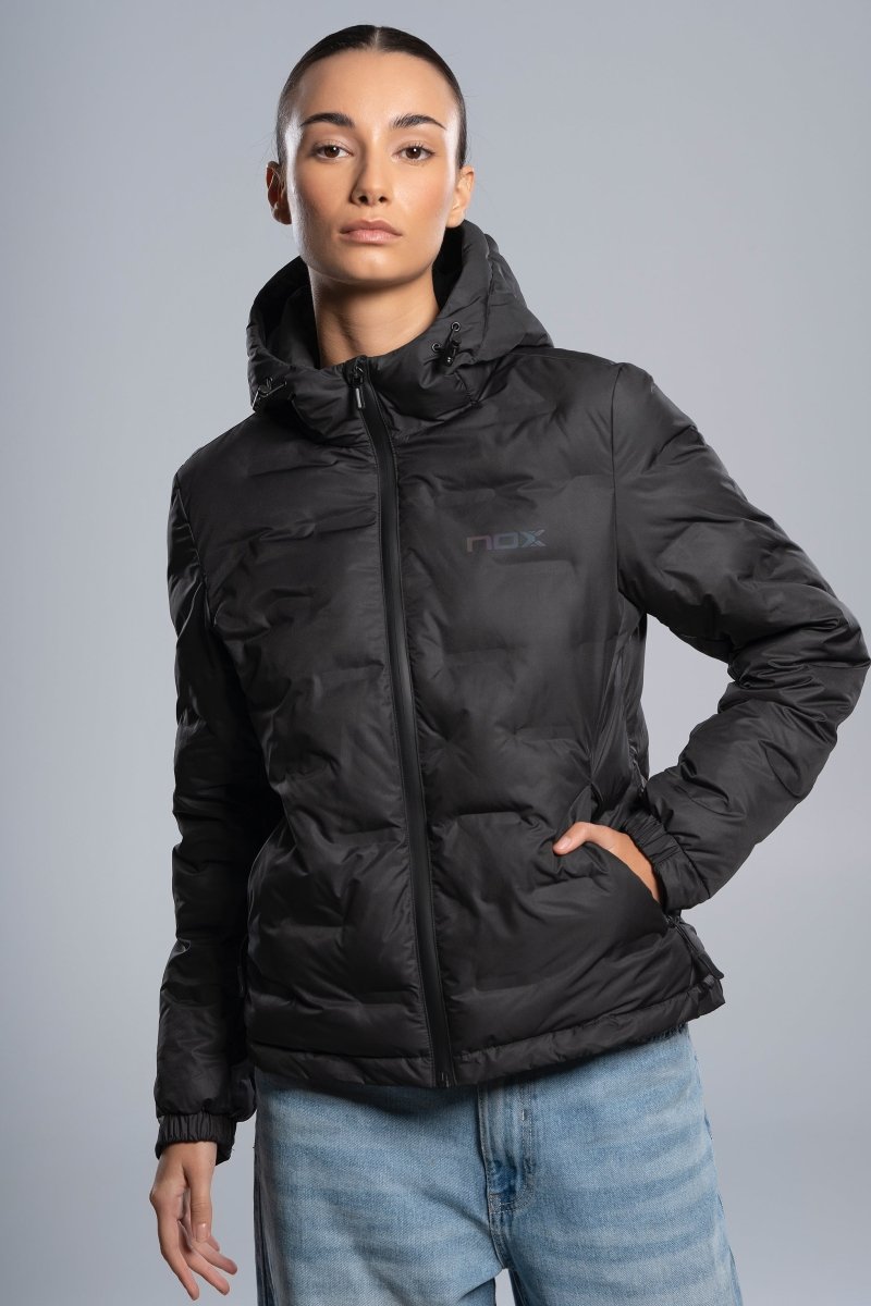 Chaqueta acolchada TEAM negro para mujer - NOXchaqueta deportivaChaqueta deportiva