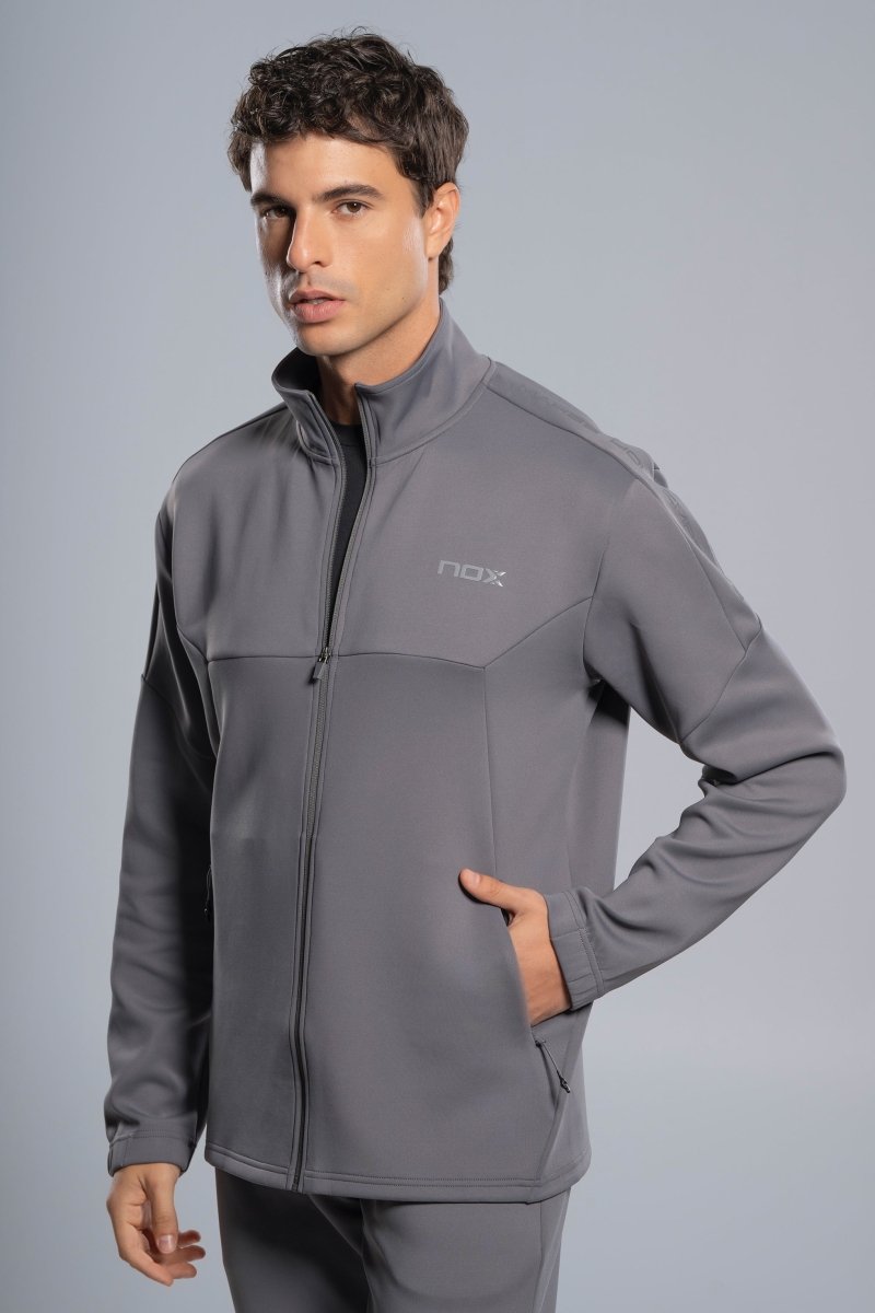 Chaqueta Deportiva hombre TEAM gris luna - NOXchaqueta deportivaChaqueta deportiva