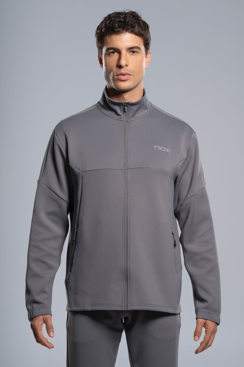 Chaqueta Deportiva hombre TEAM gris luna - NOXchaqueta deportivaChaqueta deportiva