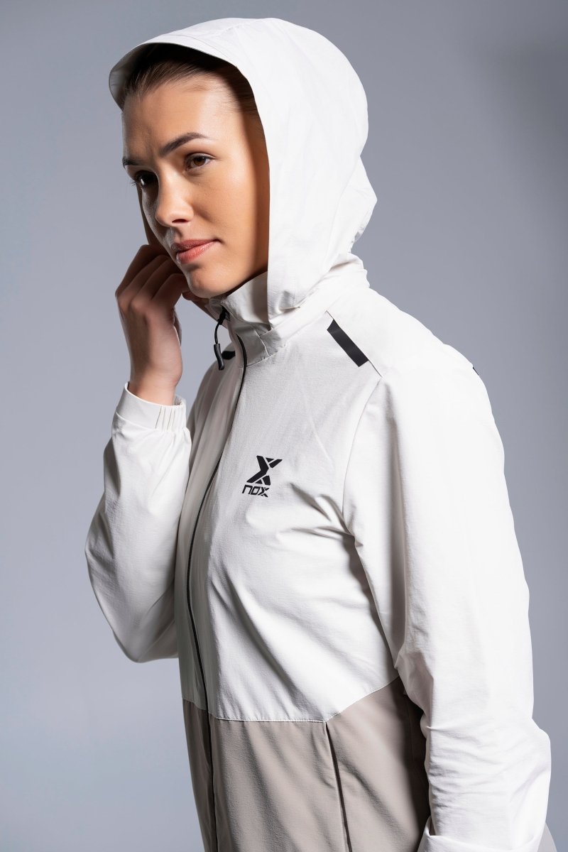 Cortavientos Mujer White Cloud/Cobblestone - NOXcortavientosCortavientos