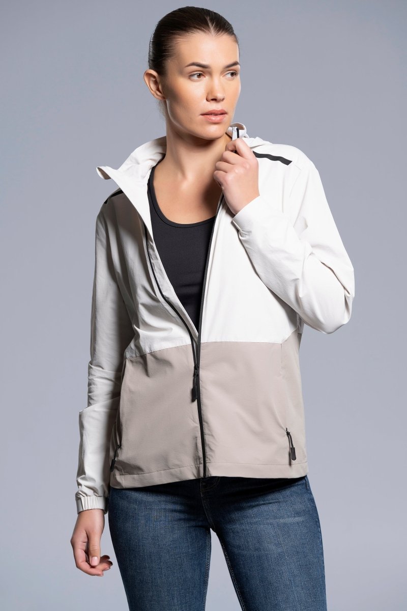 Cortavientos Mujer White Cloud/Cobblestone - NOXcortavientosCortavientos
