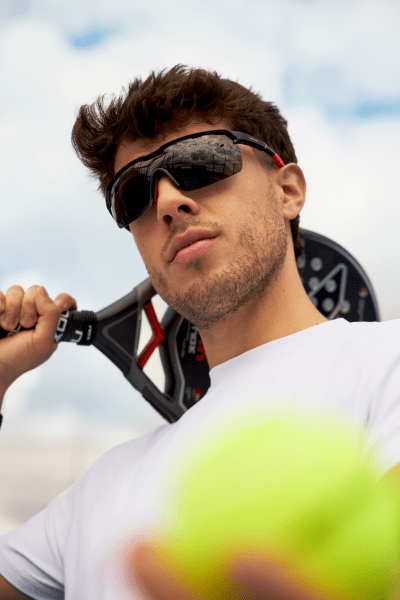 Gafas Deportivas NOX/MO FIGNON Tempo Negro/Rojo - NOXAccesorios NOX para pádel y tenisGafas Deportivas