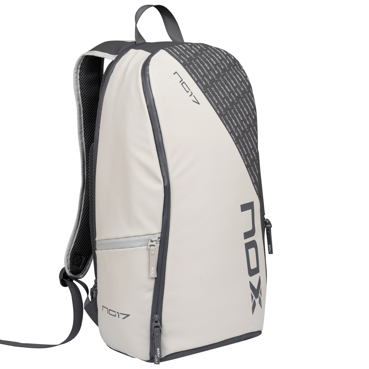 Mochila Beach NG17 STREET White/Black - NOXMochilas Beach Tennis