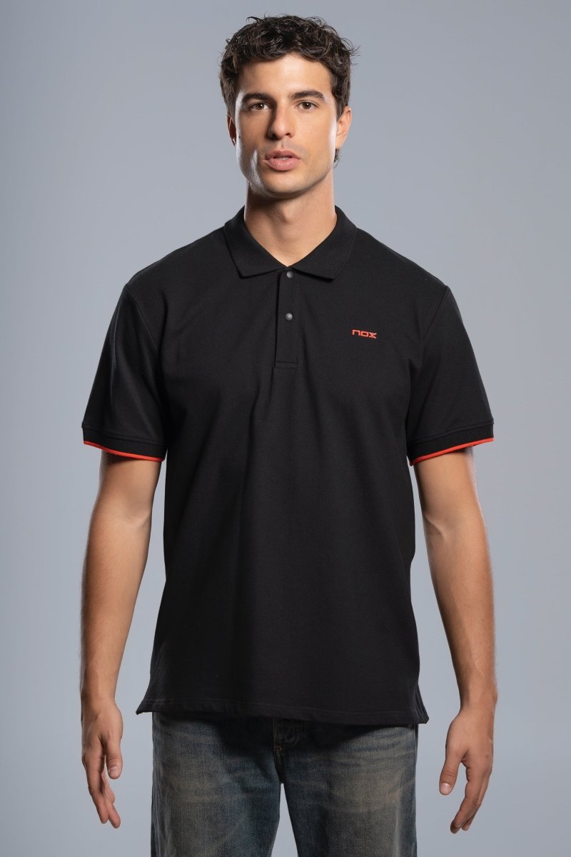 Polo CORP negro para hombre - NOXhombrePolo