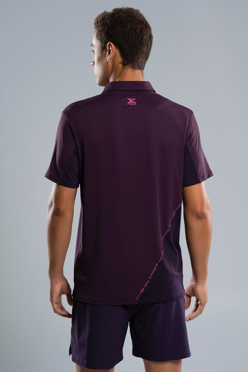 Polo Hombre PRO Deep Purple - NOXfw25Polo