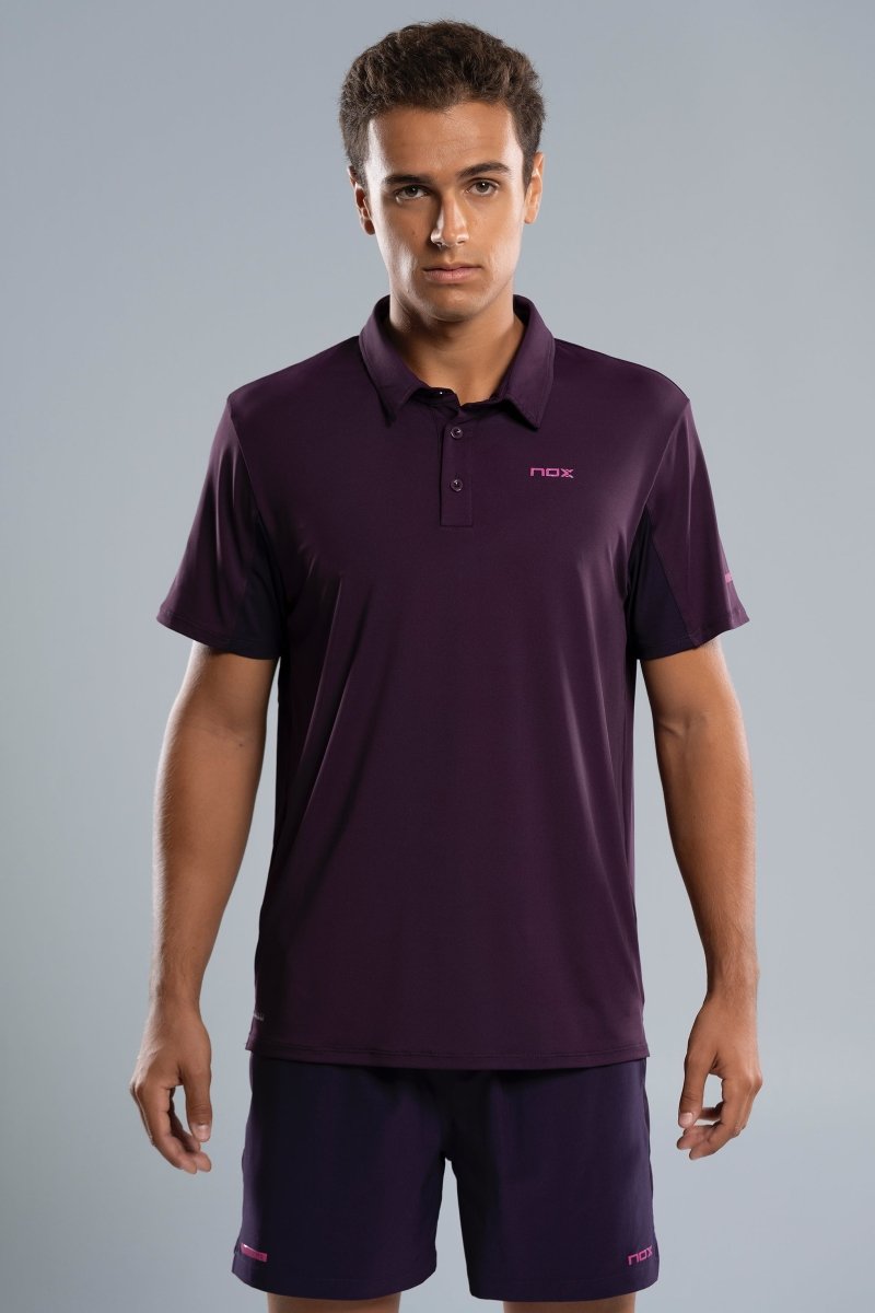 Polo Hombre PRO Deep Purple - NOXfw25Polo