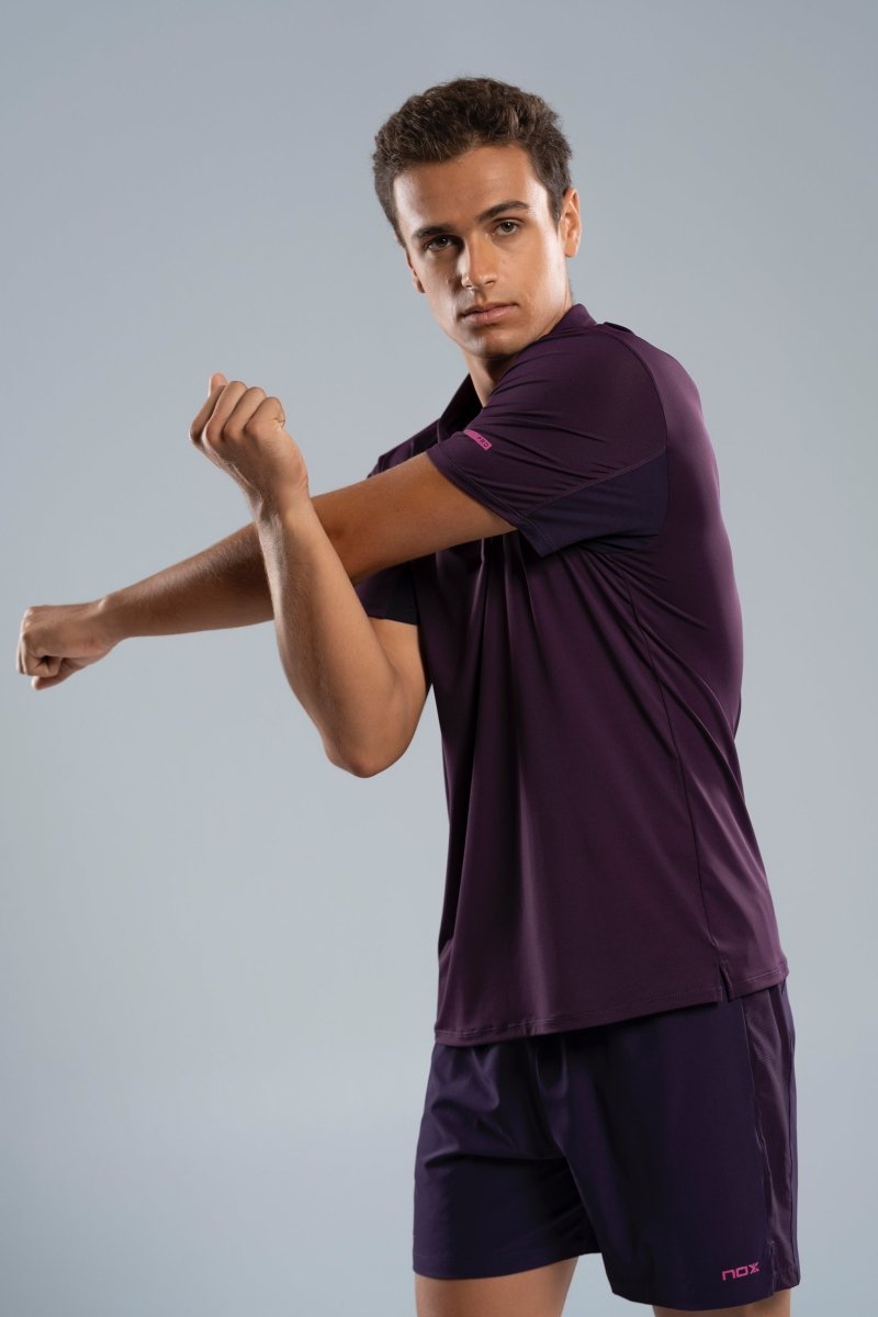 Polo Hombre PRO Deep Purple - NOXfw25Polo