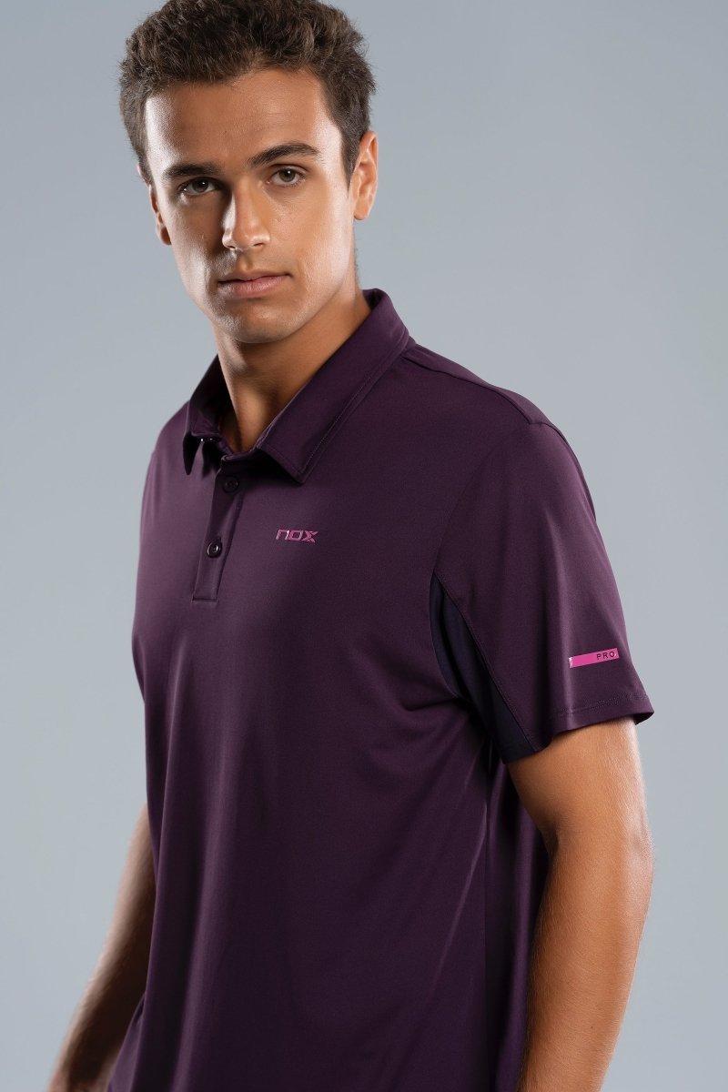 Polo Hombre PRO Deep Purple - NOXfw25Polo