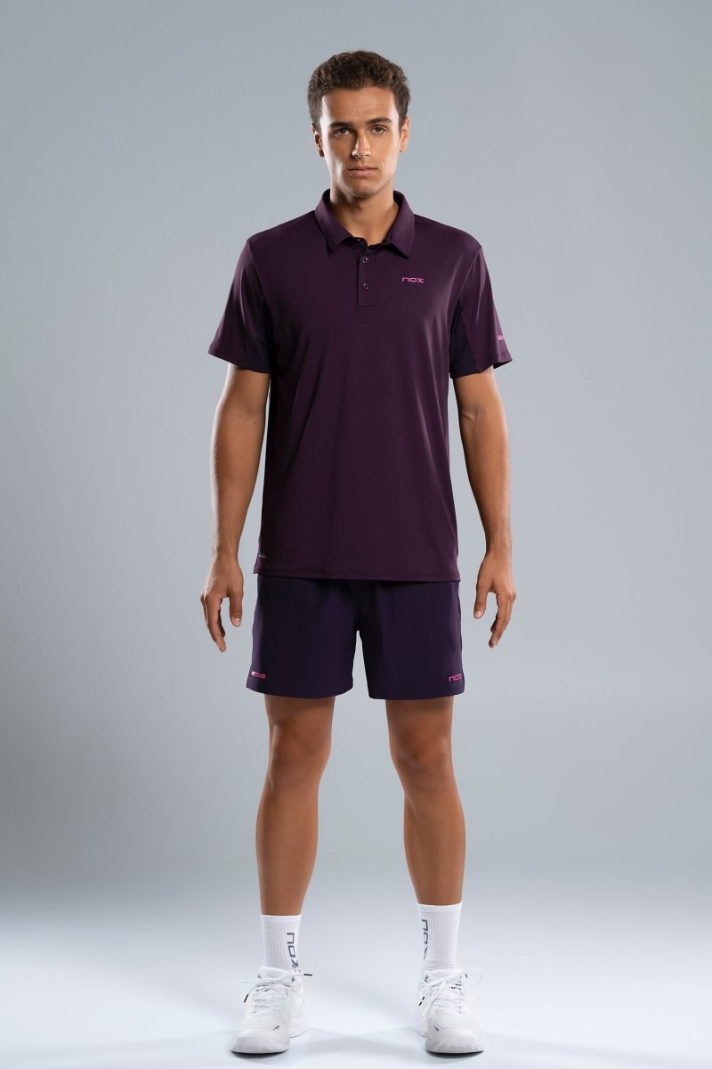 Polo Hombre PRO Deep Purple - NOXfw25Polo
