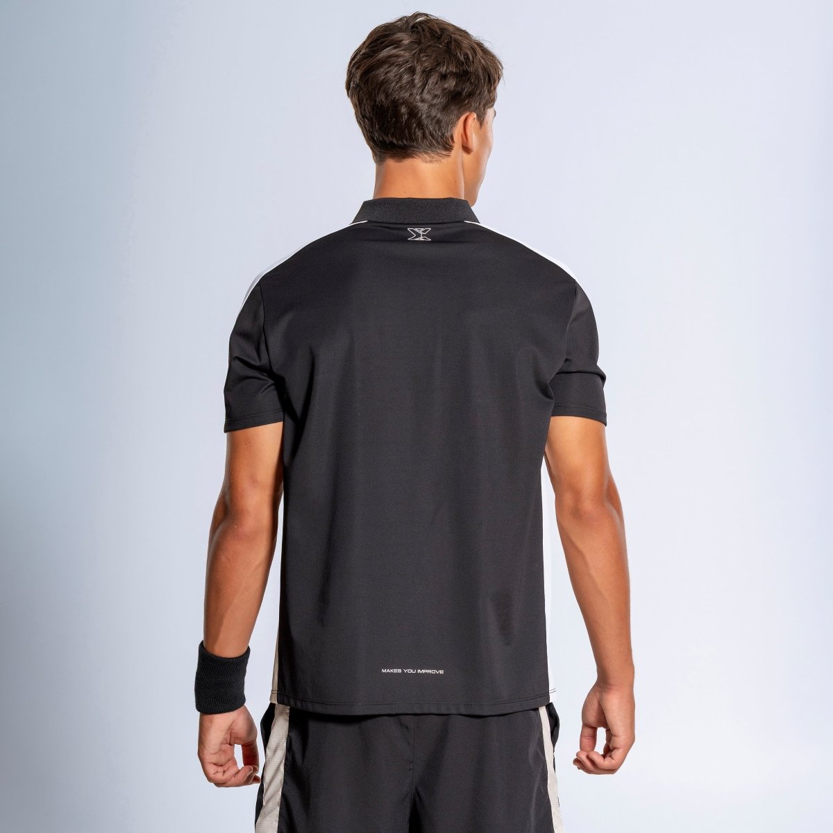 Polo Hombre PRO Jet Black/Snowy - NOXPolo