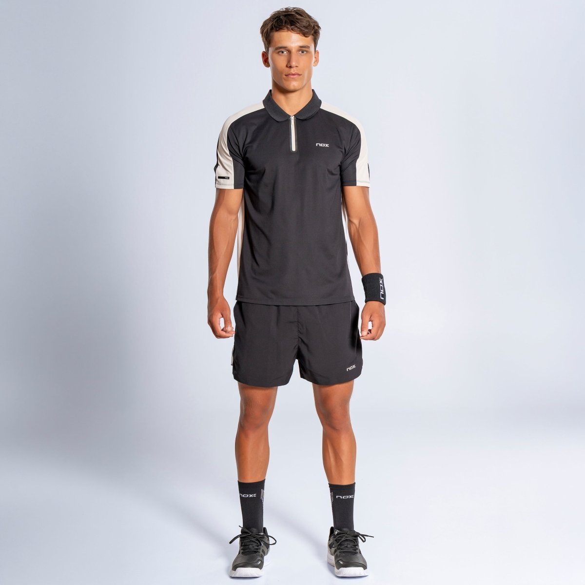 Polo Hombre PRO Jet Black/Snowy - NOXPolo