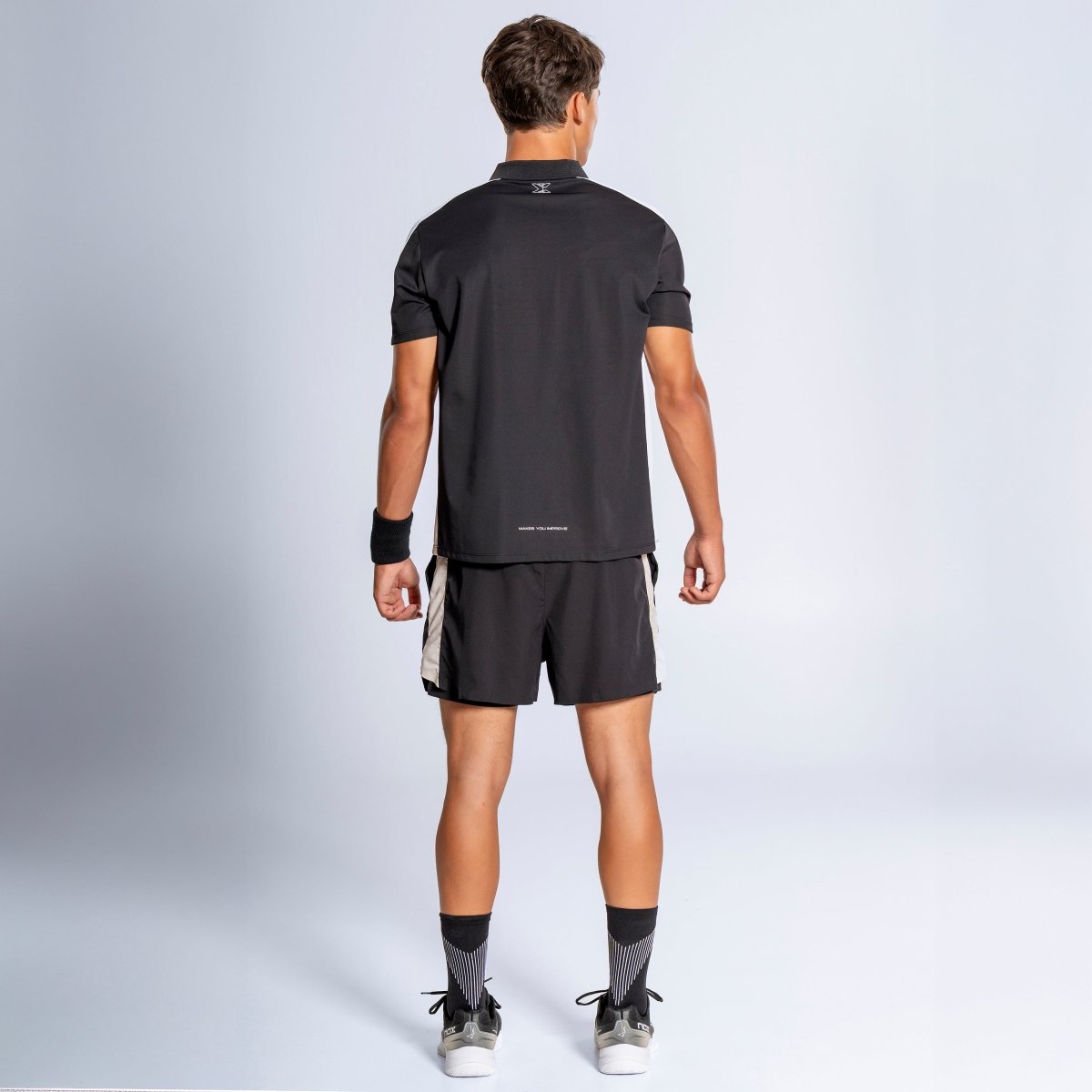 Polo Hombre PRO Jet Black/Snowy - NOXPolo