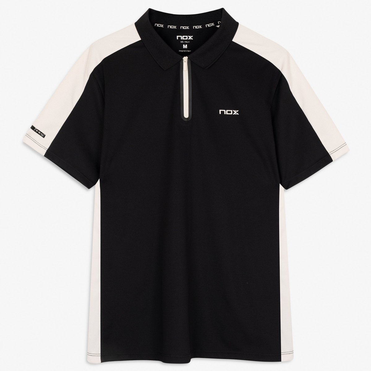 Polo Hombre PRO Jet Black/Snowy - NOXPolo