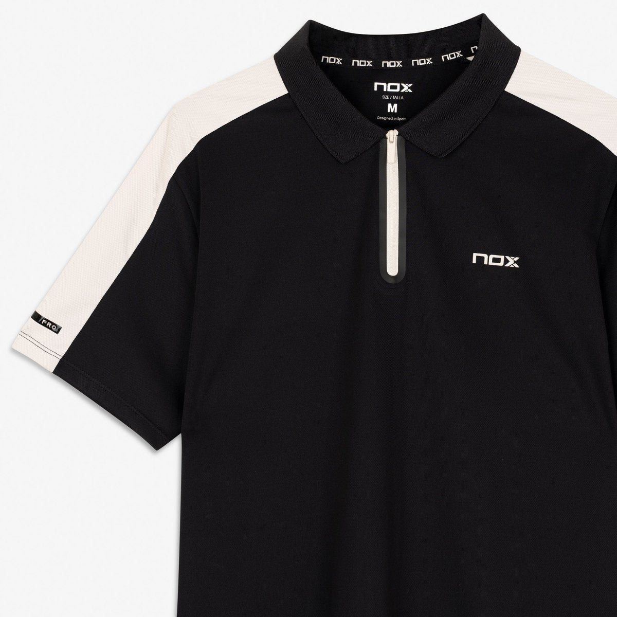 Polo Hombre PRO Jet Black/Snowy - NOXPolo