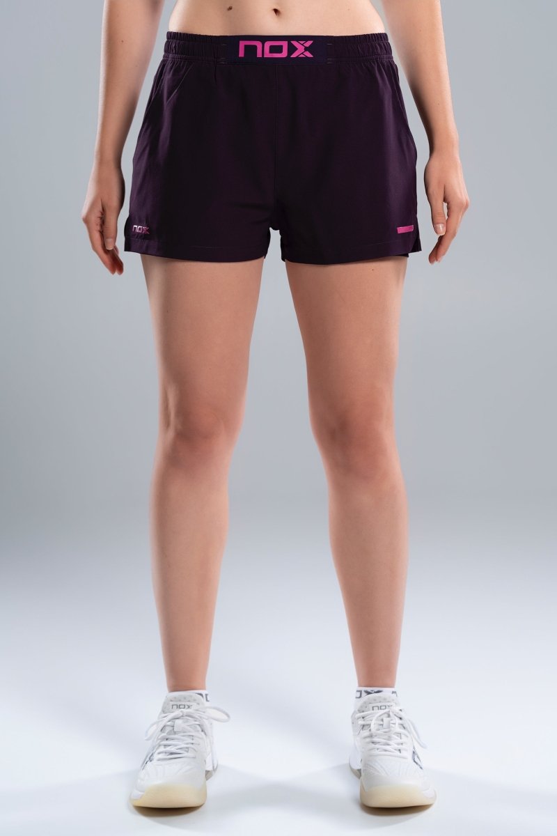 Short Deportivo Mujer PRO Deep Purple - NOXfw25Shorts