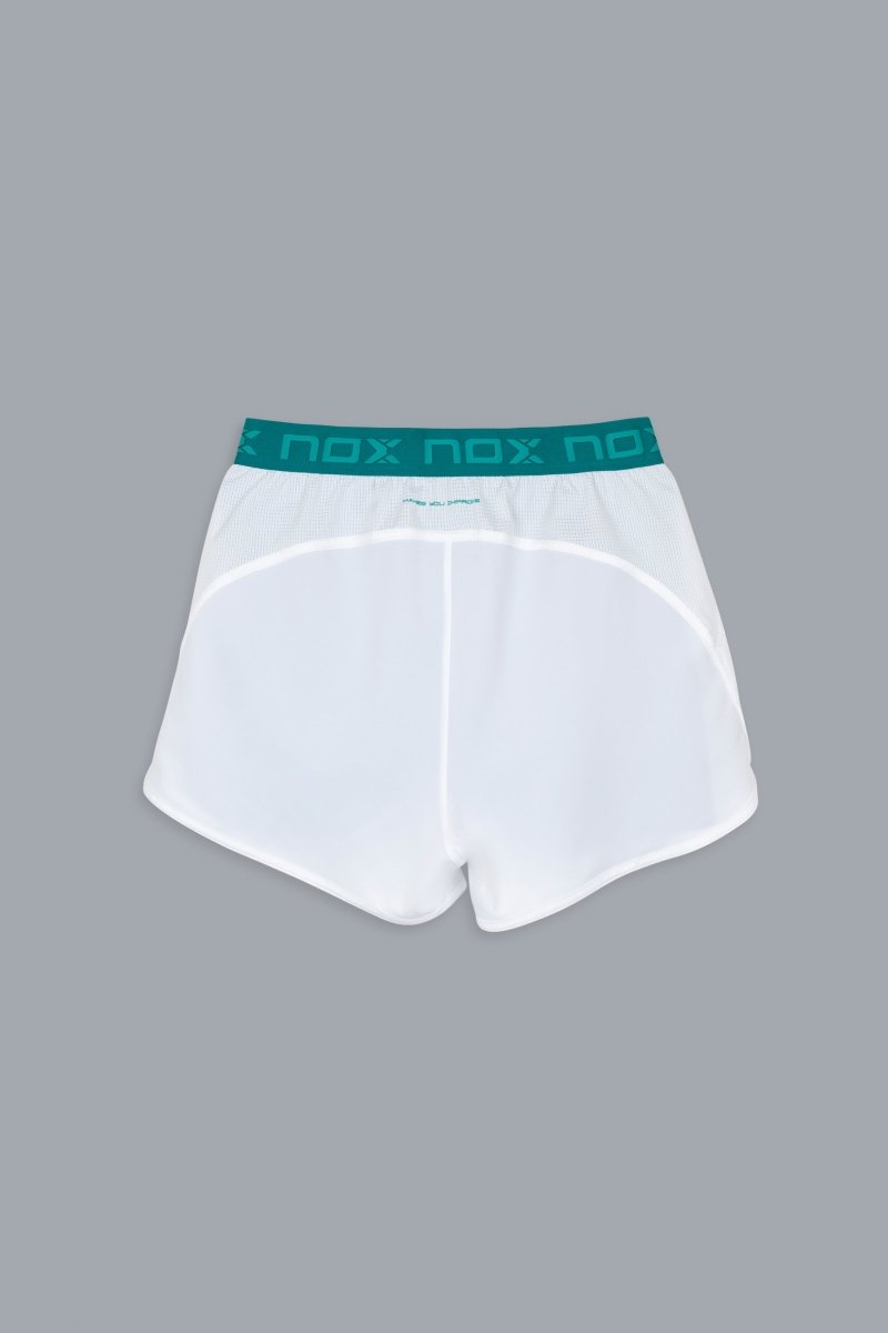 Short Mujer PRO White/Ivy Green - NOXmujerShorts