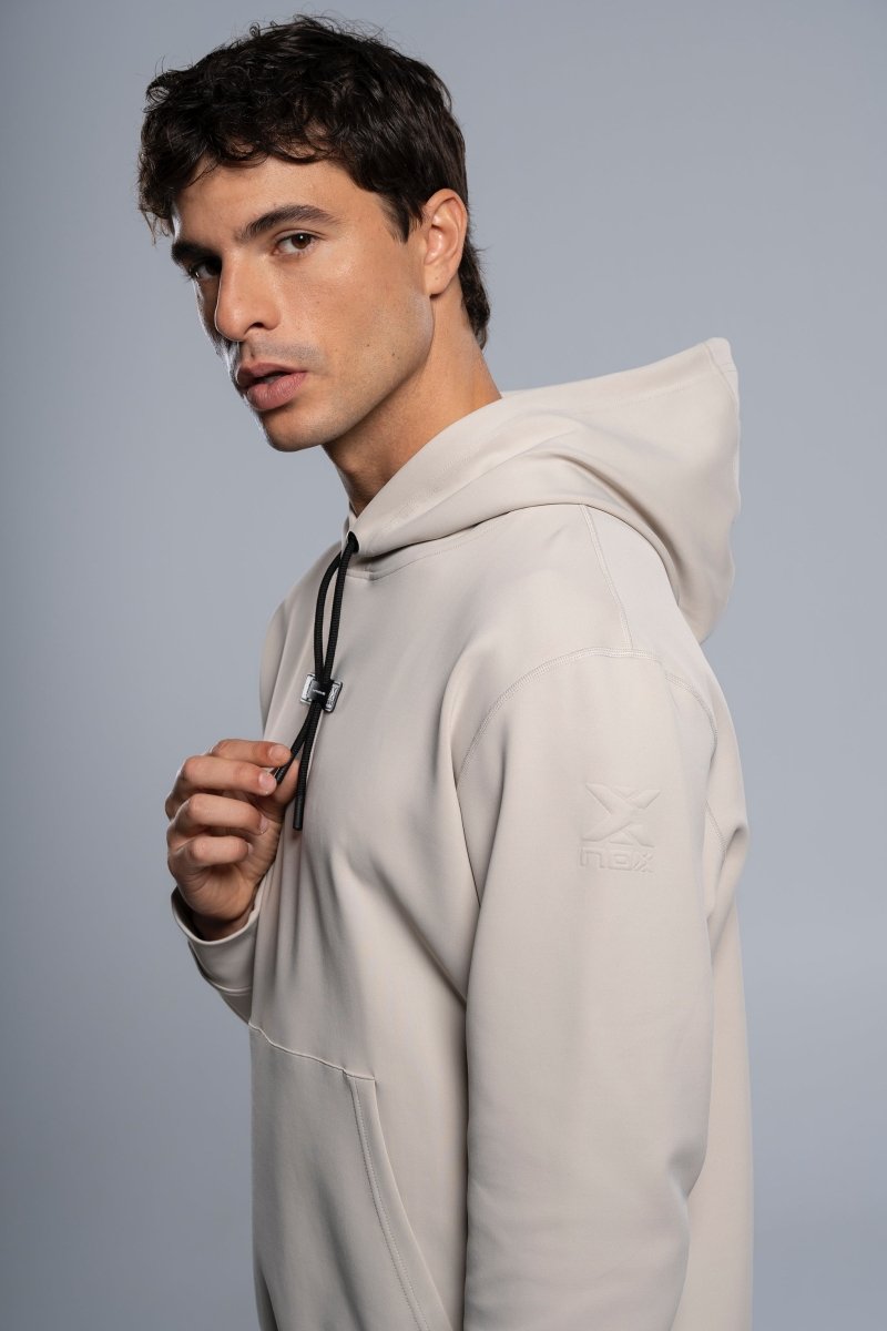 Sudadera STREET Oat Cream para hombre - NOXNewSudaderas
