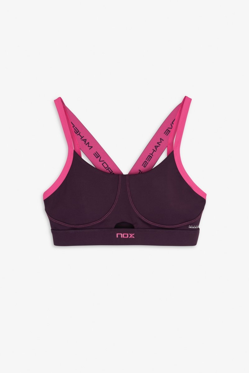 Sujetador Deportivo Mujer PRO Deep Purple - NOXfw25sujetador deportivo