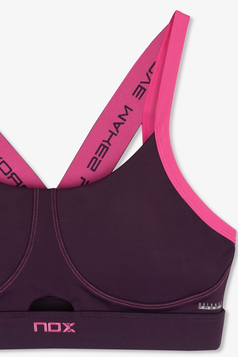 Sujetador Deportivo Mujer PRO Deep Purple - NOXfw25sujetador deportivo