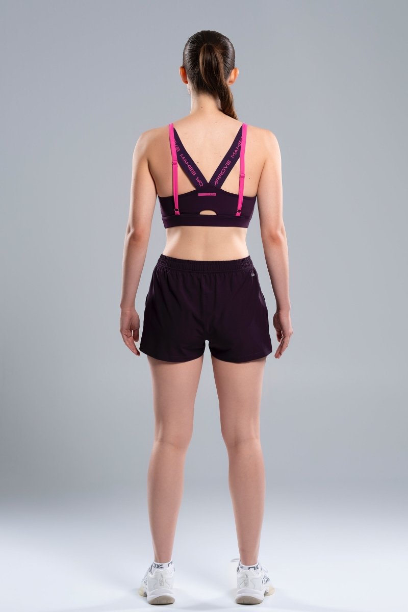 Sujetador Deportivo Mujer PRO Deep Purple - NOXfw25sujetador deportivo