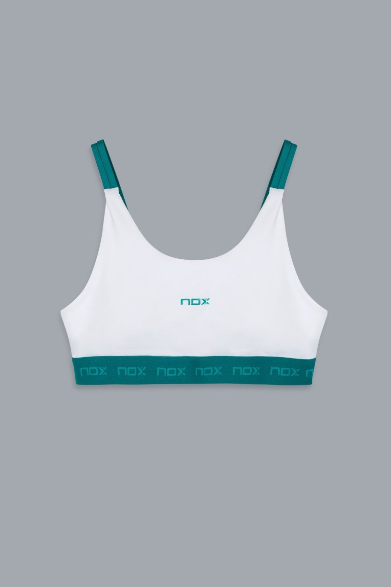 Sujetador Deportivo Mujer PRO White/Ivy Green - NOXmujerSujetador deportivo