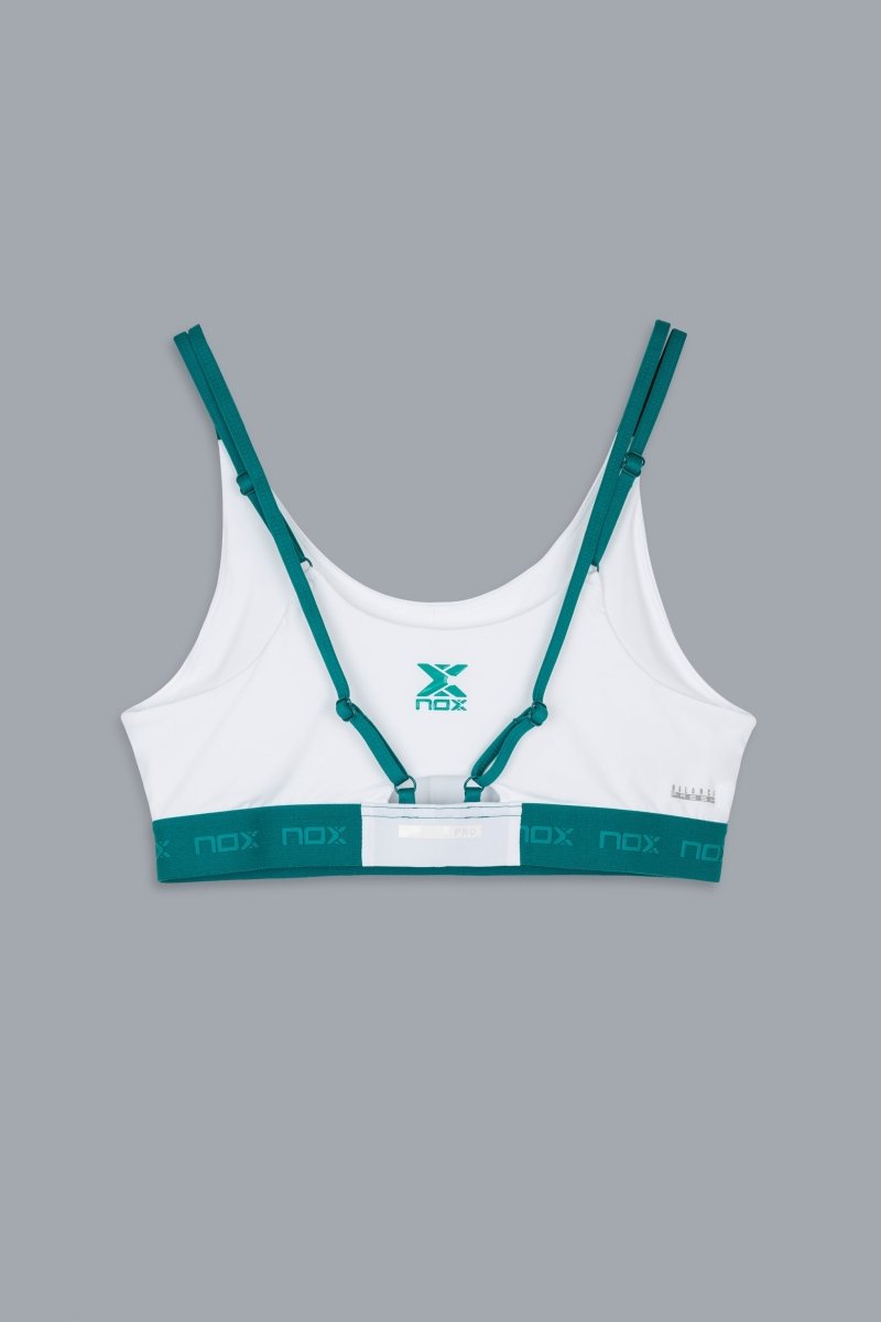 Sujetador Deportivo Mujer PRO White/Ivy Green - NOXmujerSujetador deportivo