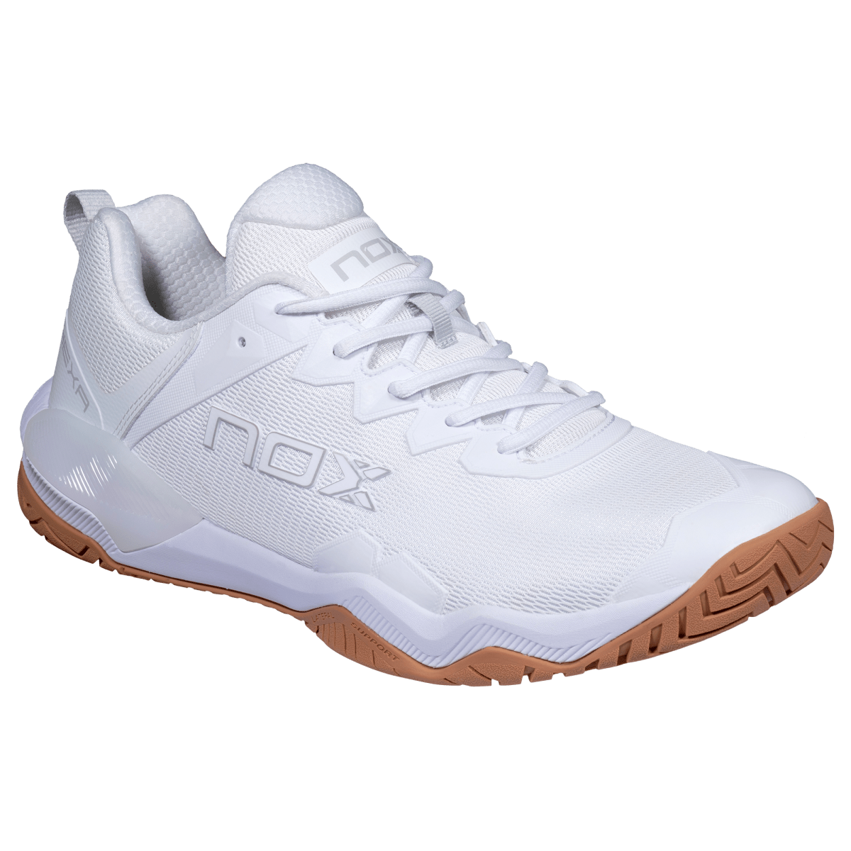 Zapatilla de Pickleball LUX HEXA White/Gum Rubber - NOXZapatillas Pickleball