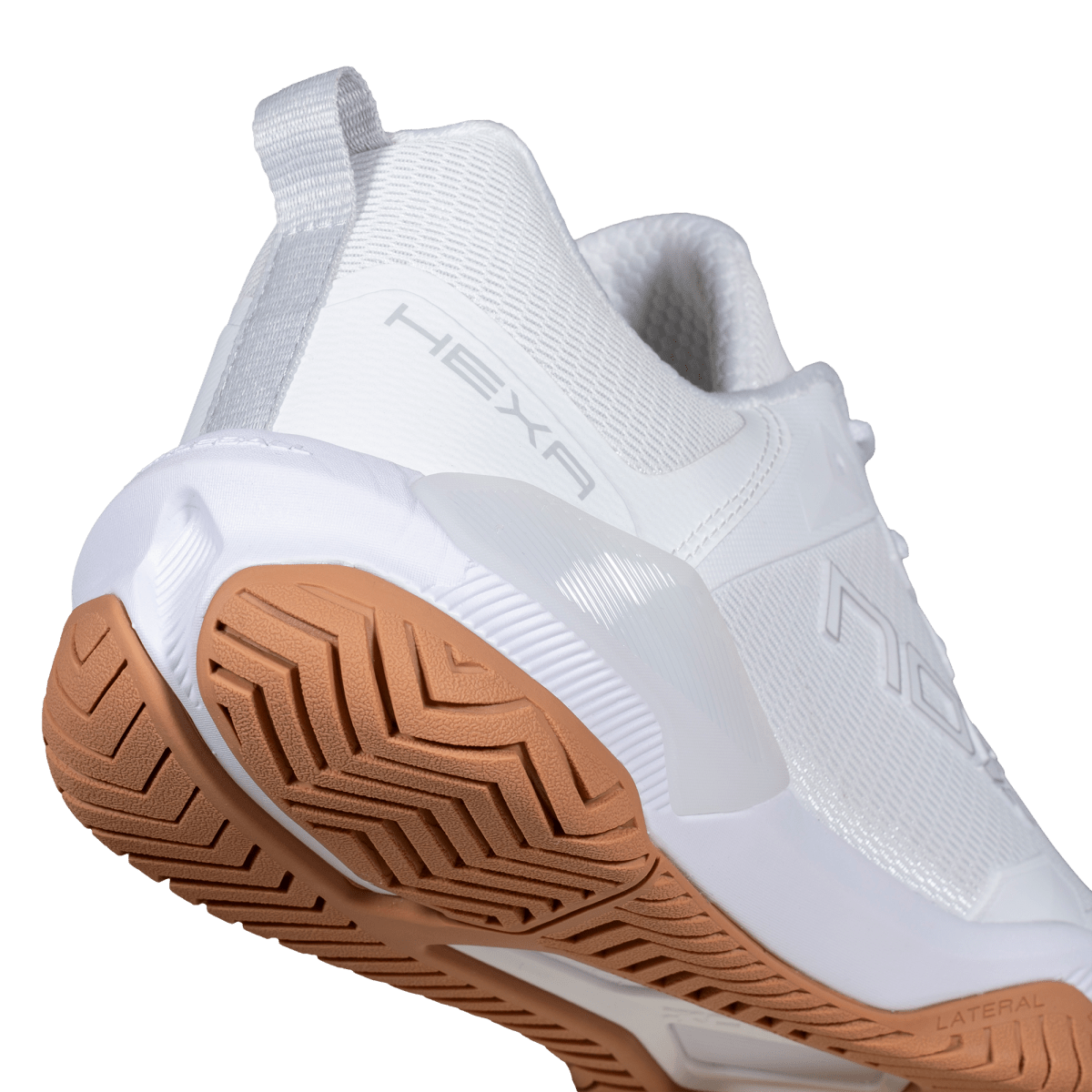 Zapatilla de Pickleball LUX HEXA White/Gum Rubber - NOXZapatillas Pickleball