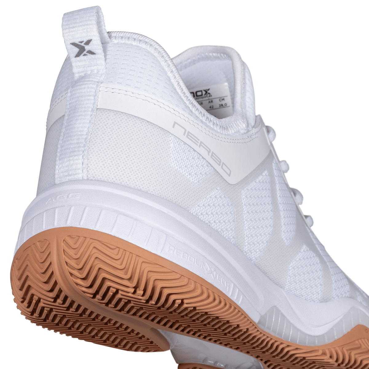 Zapatillas de Pádel NERBO Blanco/Suela Caramelo - NOX2026Zapatillas