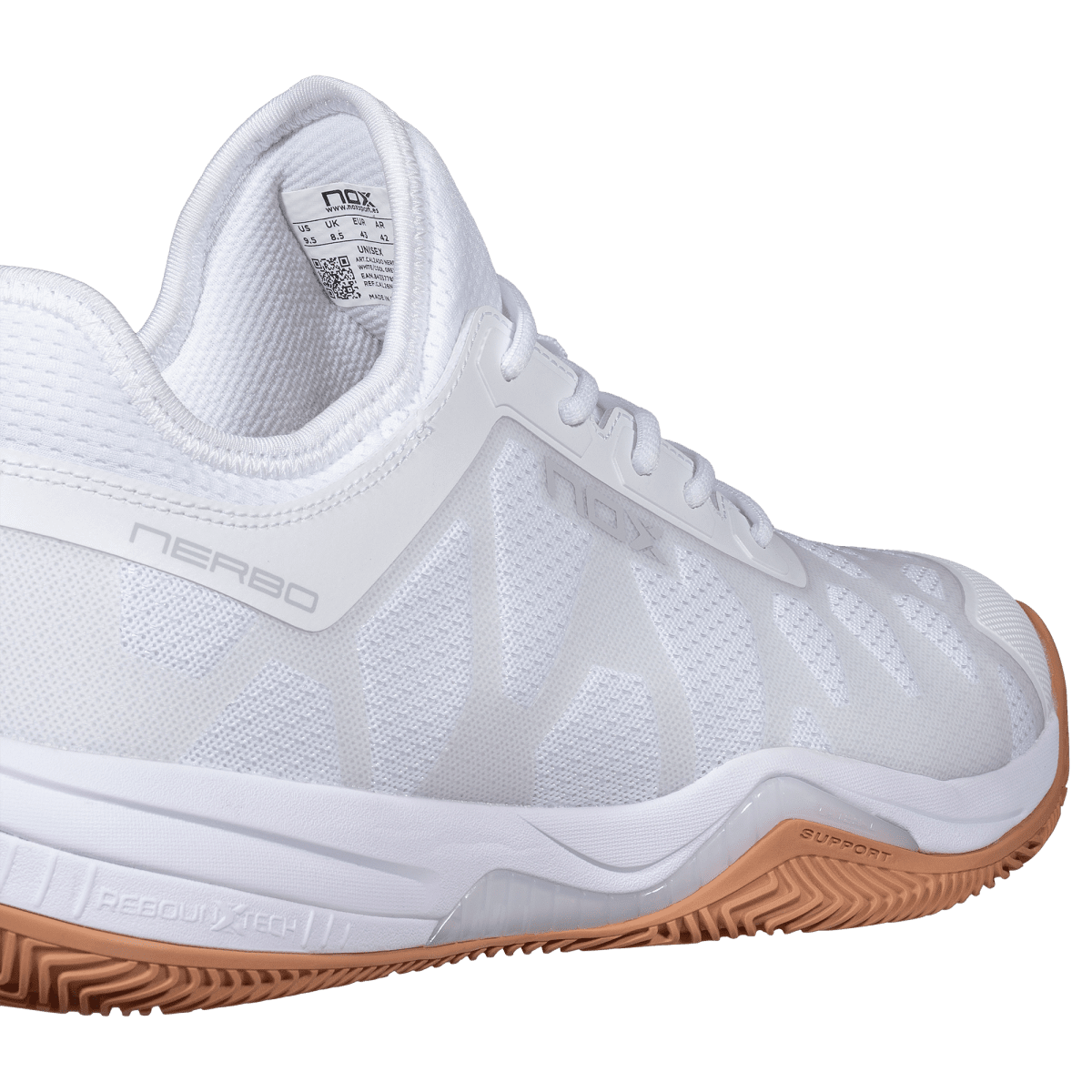 Zapatillas de Pádel NERBO Blanco/Suela Caramelo - NOX2026Zapatillas