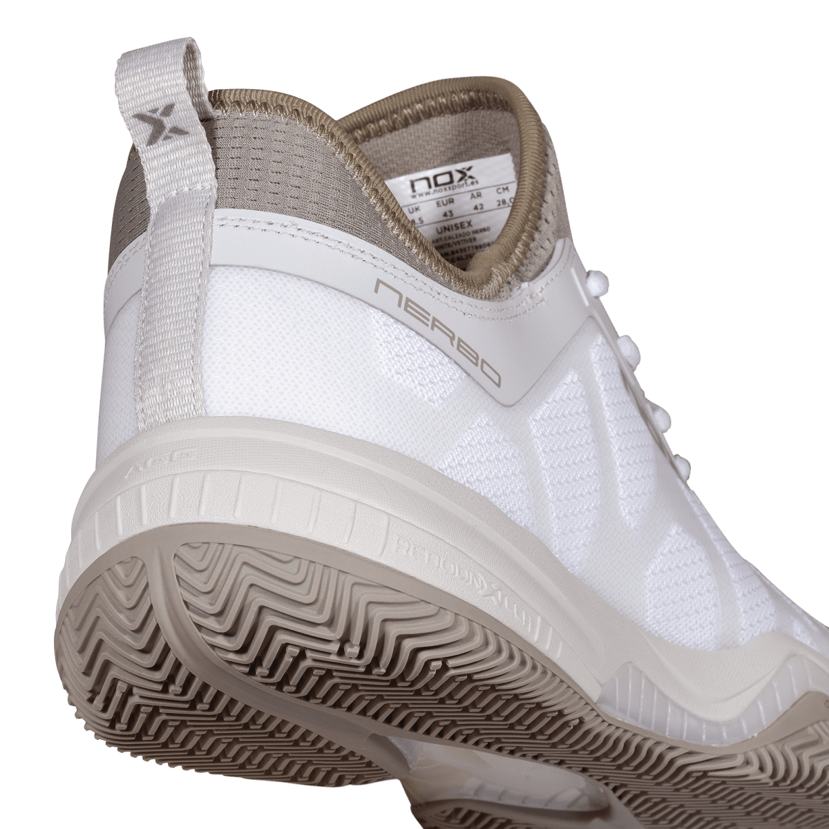 Zapatillas de Pádel NERBO Blanco/Verde Vetiver - NOXZapatillas