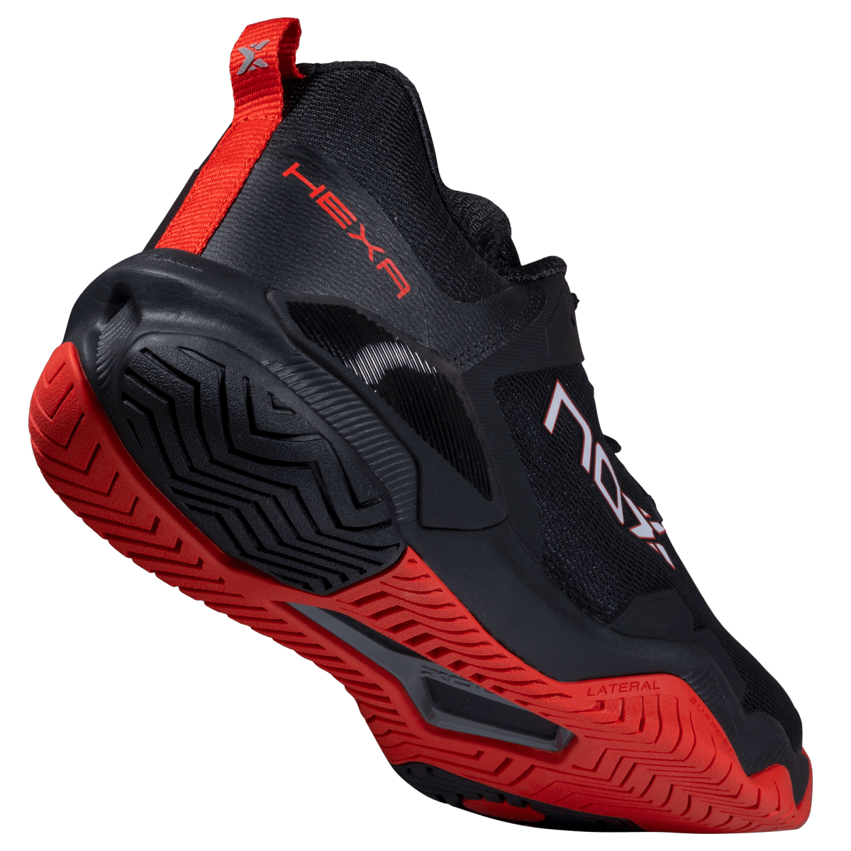 Zapatillas de Pickleball LUX HEXA Black/Molten Lava - NOXZapatillas Pickleball