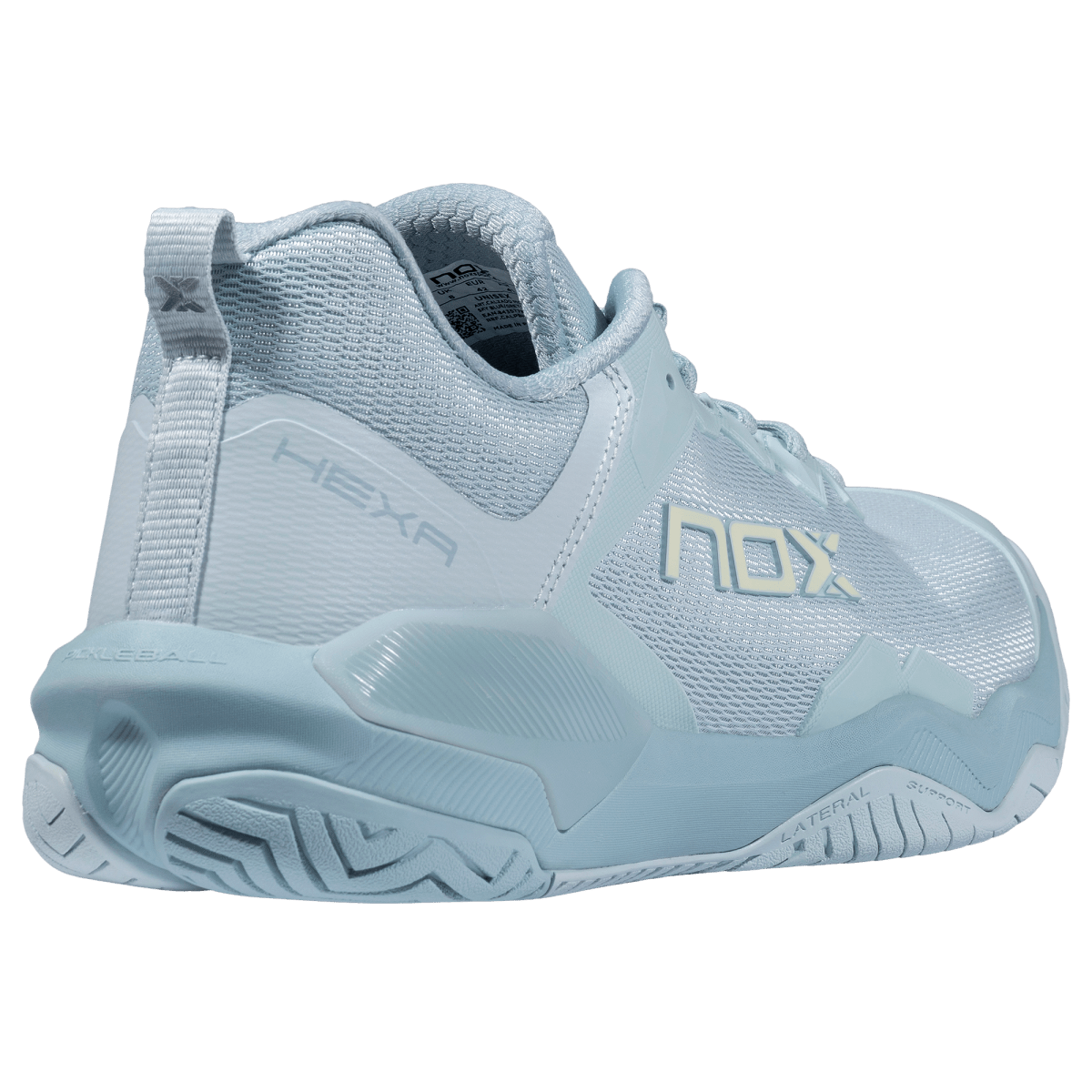 Zapatillas de Pickleball LUX HEXA Sky Blue/Grey Mist - NOXZapatillas Pickleball